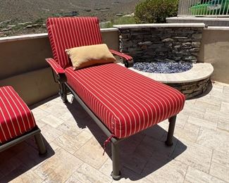 Arizona Iron Furniture Patio Chaise Lounge Chair #1 43 x 36 x 67in HxWxD