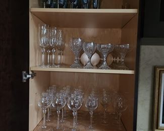 Baccarat and more crystal stemware