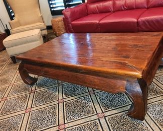 Arhaus Furniture coffee table: 54" x 34" x 16" tall