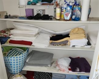 linens and laundry items