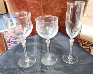 Christian Dior crystal stemware