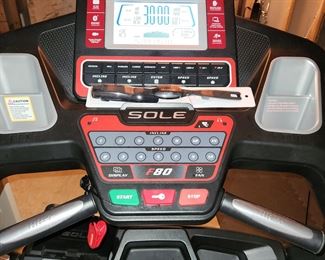 Sole model F80 treadmill. Available for pre-sale. $500.00. Has been moved to the garage for easy removal.
