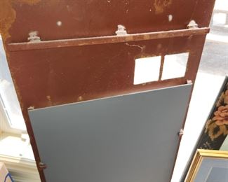custom made metal mirror, back