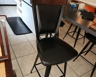 set of 4 stools, kitchen counter height
