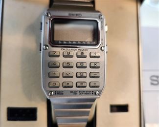 Vintage Seiko C515 Calculator Memory Digital Watch C515