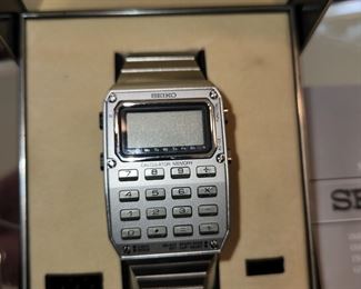 Vintage Seiko C515 Calculator Memory Digital Watch C515