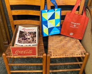 Wicker Bottom Chairs