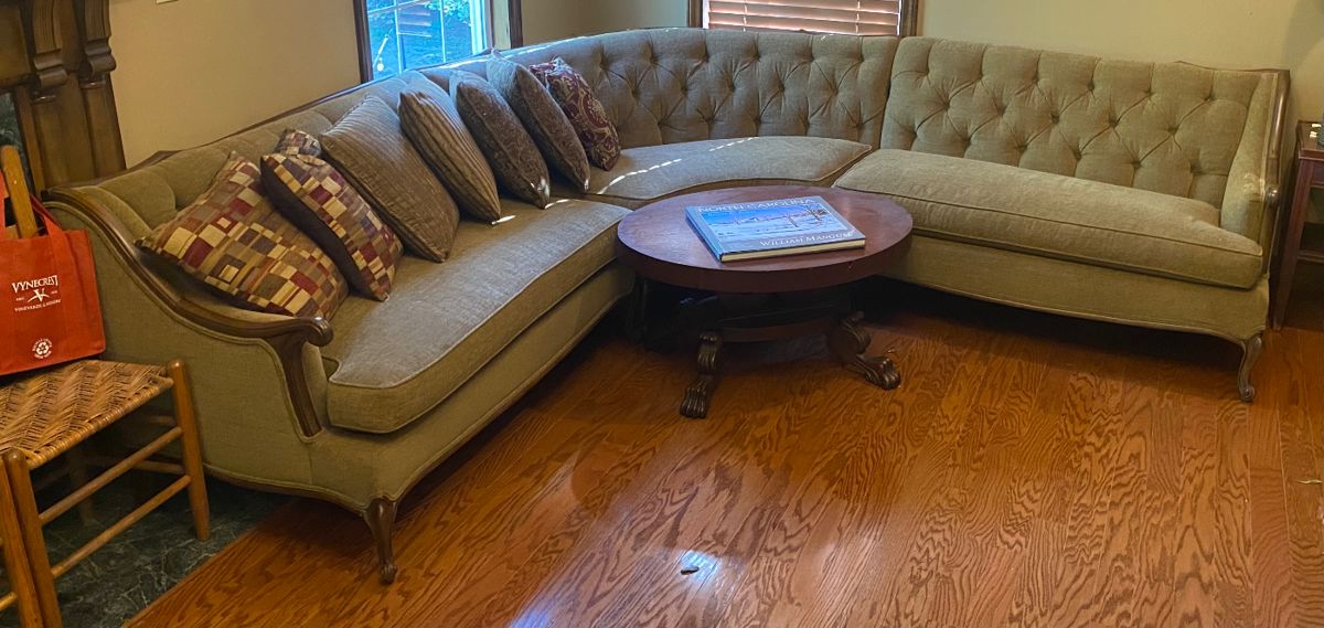 Vintage French Provicial Three Piece Sectional