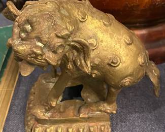 Small Brass Foo Dog