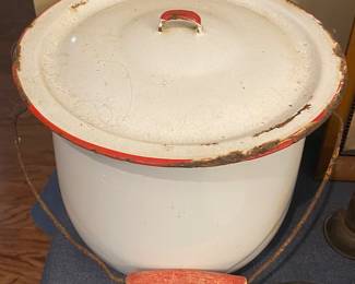 Red and White Enamelware