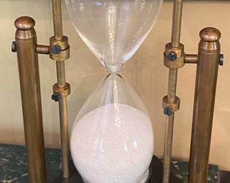 Brass and Marble Hourglasses