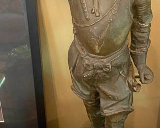 Victorian Cast Metal Statue