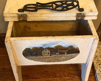 Decorated Shoeshine Box