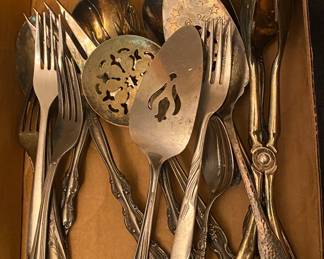Assorted Flatware and Serving Pieces