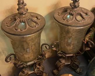 Pair of Ornate Lights