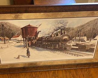 "Elkland Station-Todd" Signed and Numbered Railroad Locomotive Print