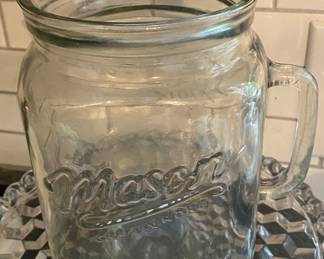 Large Mason Jar Pitcher