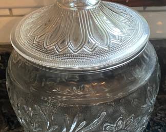 Sandwich Glass Cookie Jar