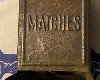 Tin Match Holder