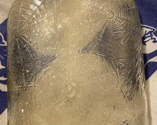 Spider Web Embossed Wine Bottle with Spider