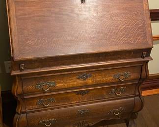 Beautiful Antique Oak Secretary