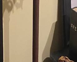 Antique Lamp with Halloween Themed Bulbs