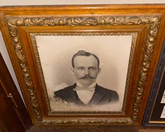 Oak and Gesso Framed Gentleman Photograph