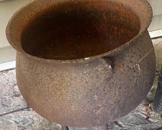 Cast Iron Three Legged Pot