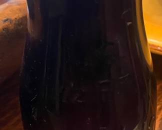 Purple Meck Dairy Pint Milk Bottle