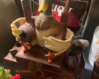 Figural Duck Pipe Holder