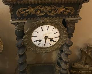 Antique Porcelain Face Clock