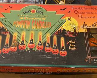 Shiny Brite Pumpkin Candolier