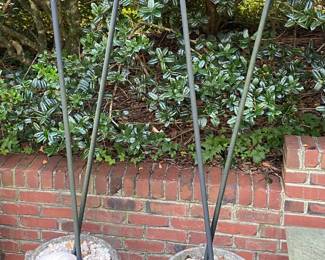 Cement Planters and Torches