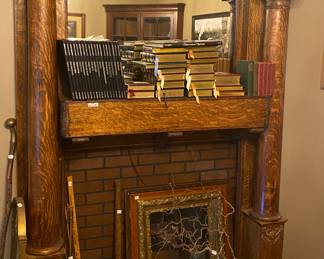 Impressive Tiger Oak Mantle 