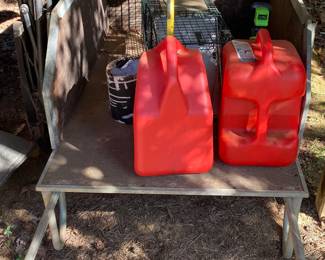 Gas Cans/Animal Trap/Yard Cart