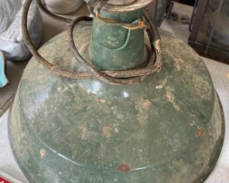 Green Enamel Outdoor Light