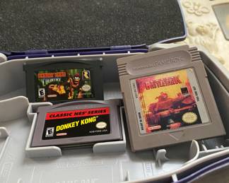 Game Boy Plastic Case and Games
