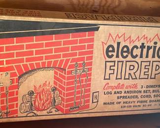Vintage Electric Fireplace Surround