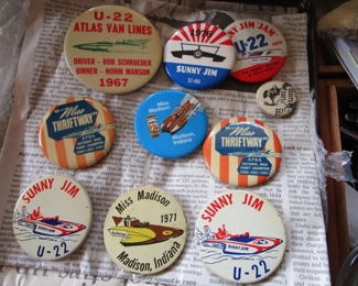 Tons of vintage Seafair Hydroplane pins