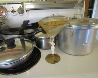 Cool Martini glass, pots/pans