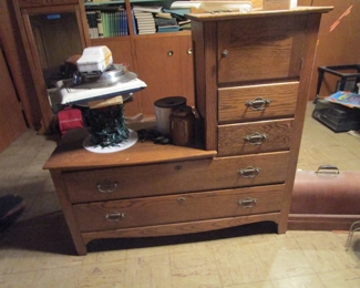 Antique oak/secretary