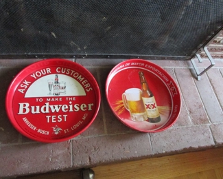 Vintage beer trays
