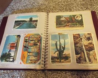 Vintage Postcards in Album