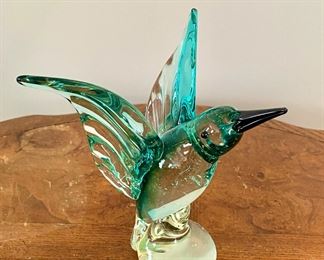 "Murano" Art Glass Humming Bird