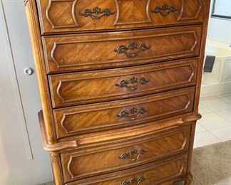 French Provincial Solid Wood Chest of Drawers by Stanley Furniture Co.