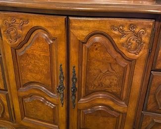 Additional photo of Carved Doors on Dresser.