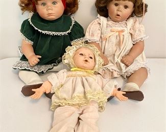 Pair "Pat Secrist" Dolls (1980's). Vintage U.D. Co. Inc Baby Doll.
