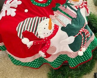 Christmas Snowman Tree Skirt