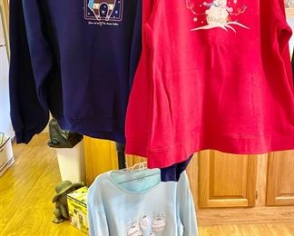 Christmas Sweatshirts size Large & XL.