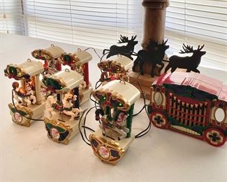 Animated, Light & Music Holiday Carousel (Replica of a 1874 Carousel.